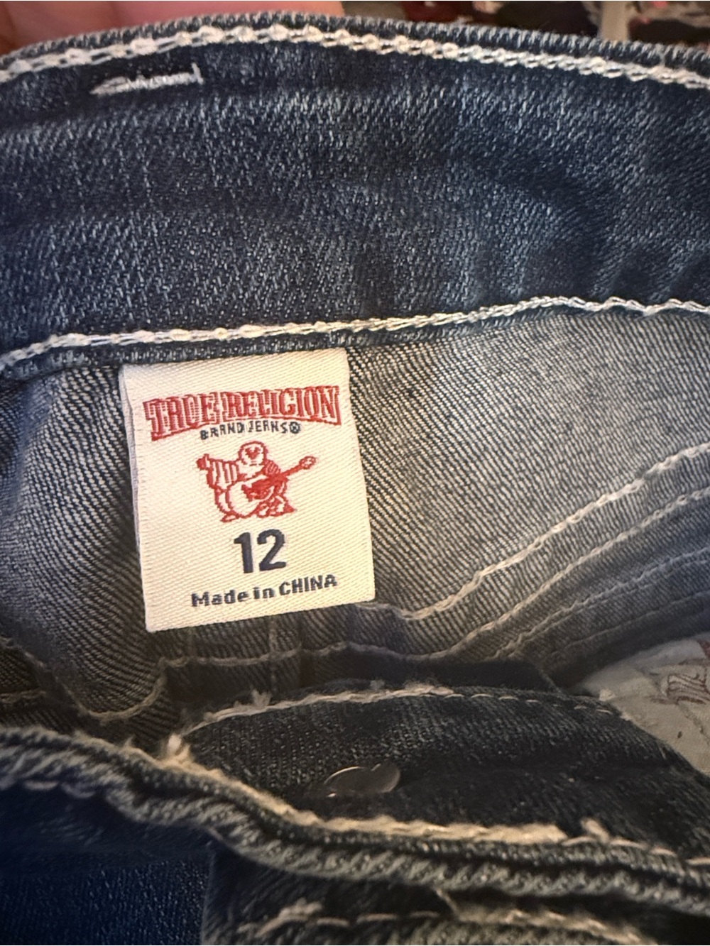 NEW True Religion Dark Blue Denim Bermuda Shorts - Picture 6 of 10